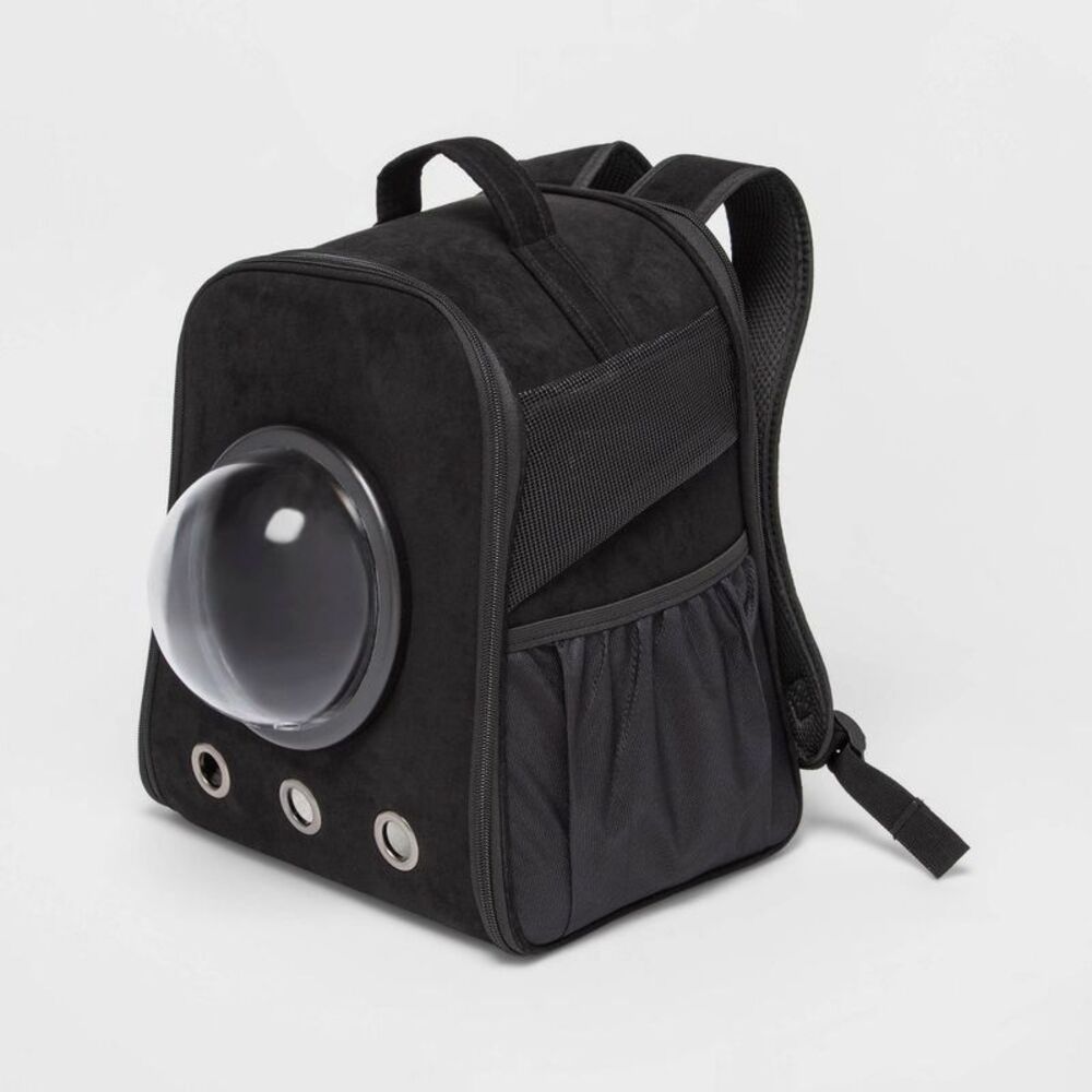 Backpack Cat Carrier - Black - : Small Breed 15lbs Capacity 16" Height